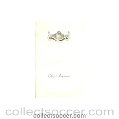 1969 - Crystal Palace v Fulham official programme 19/04/1969 - Collect Soccer