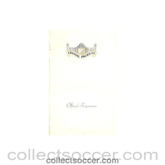 1969 - Crystal Palace v Fulham official programme 19/04/1969 - Collect Soccer
