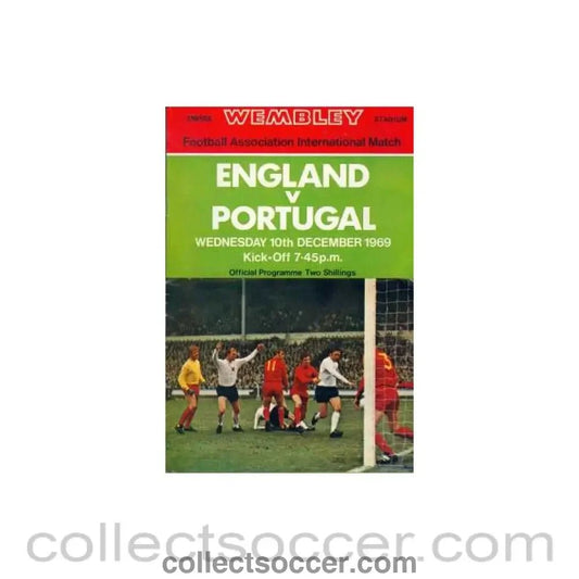 1969 England V Portugal Programme 10/12/1969 - Collect Soccer