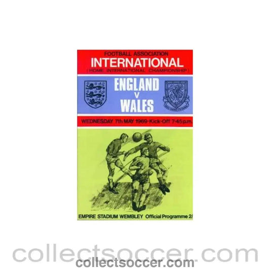 1969 England V Wales Programme 07/05/1969 - Collect Soccer