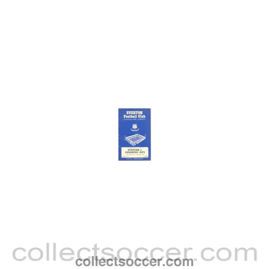 1969 - Everton v Coventry City official programme 25/01/1969 - Collect Soccer