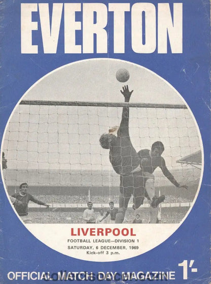 1969 - Everton v Liverpool official programme 06/12/1969 - Collect Soccer