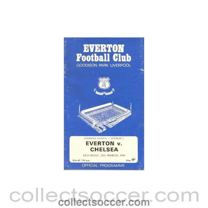1969 - Everton vChelsea official programme 29/03/1969 - Collect Soccer