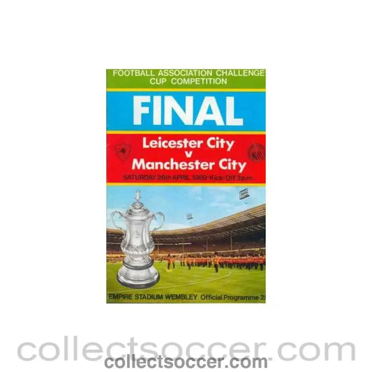 1969 FA Cup Final Programme Leicester City v Manchester City - Collect Soccer