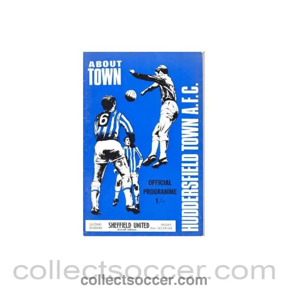 1969 - Huddersfield Town v Sheffield United official programme 26/12/1969 Football League, with a Football League Review - Collect Soccer