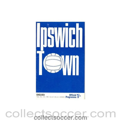 1969 - Ipswich Town vChelsea official programme 18/11/1969