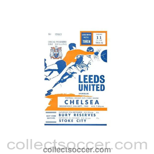 1969 - Leeds United vChelsea official programme 24/09/1969