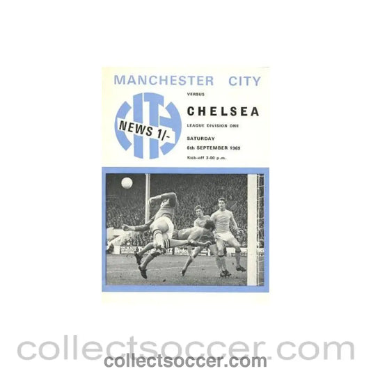 1969 - Manchester City vChelsea official programme 06/09/1969