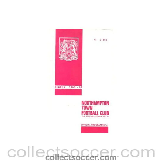 1969 - Northampton Town v Mansfield Town official programme 18/01/1969 Football League - Collect Soccer