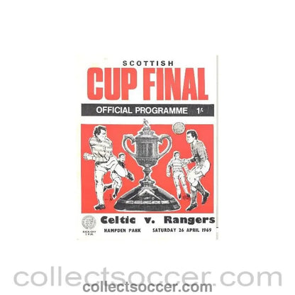 1969 Scottish Cup Final Celtic v Glasgow Rangers official programme 26/04/1969 - Collect Soccer