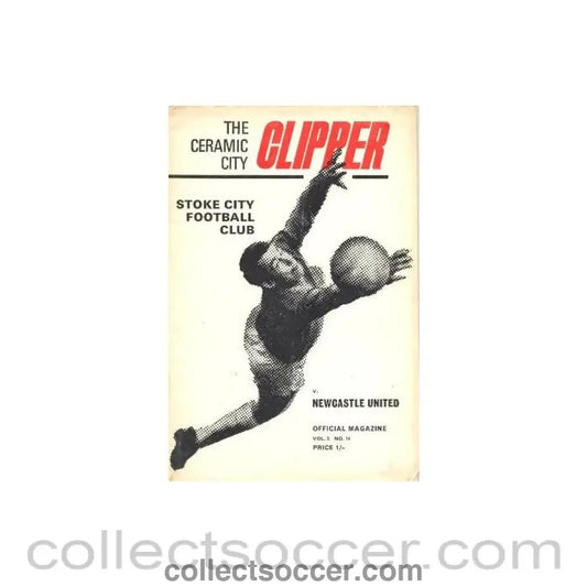1969 - Stoke City v Newcastle United official programme 06/12/1969 Football League - Collect Soccer