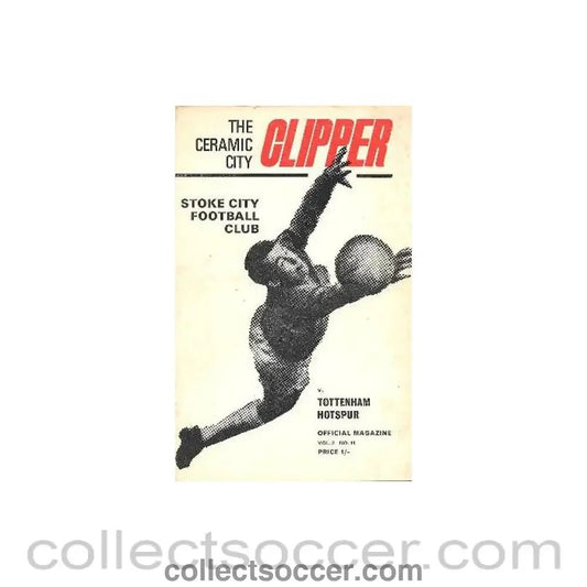 1969 - Stoke City v Tottenham Hotspur official programme 25/10/1969 - Collect Soccer