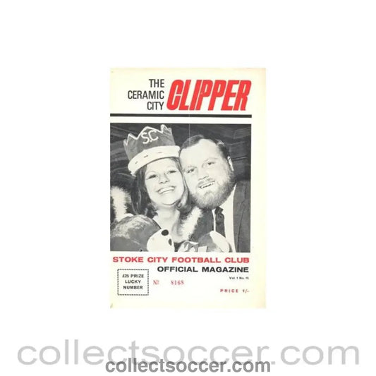 1969 - Stoke City v Tottenham Spurs official programme 11/01/1969 Football League - Collect Soccer