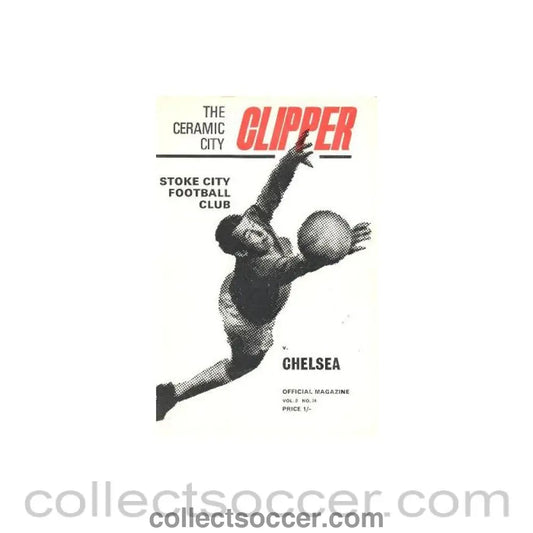 1969 - Stoke City vChelsea official programme 29/11/1969