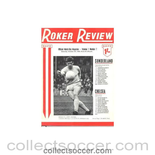 1969 - Sunderland vChelsea official programme 04/10/1969