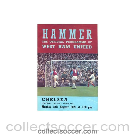 1969 - West Ham United vChelsea official programme 11/08/1969