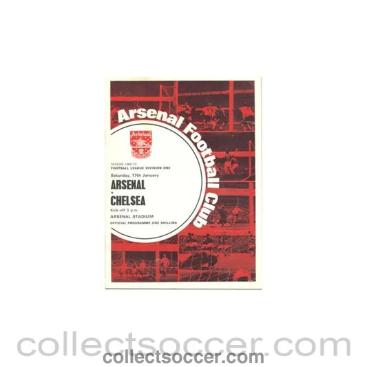 1970 - Arsenal v Chelsea official programme 17/01/1970