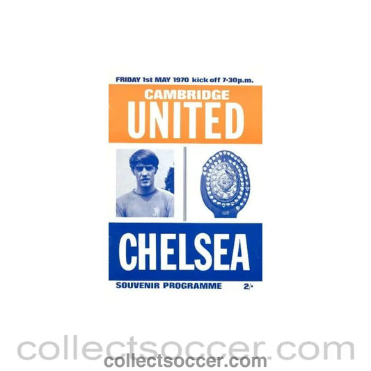 1970 - Cambridge United vChelsea official programme 01/05/1970