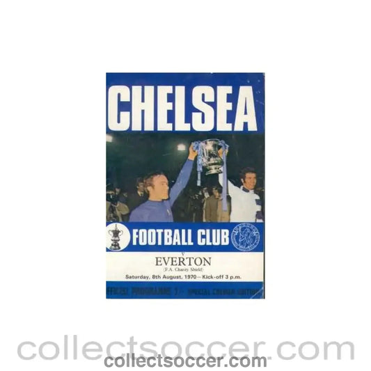 1970 Charity Shield Official Programme Chelsea v Everton 08/08/1970