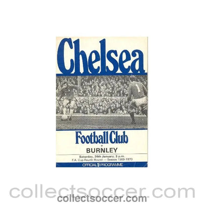 1970 - Chelsea v Burnley official programme 24/01/1970 - Collect Soccer