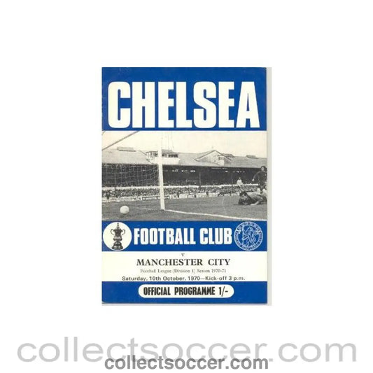 1970 - Chelsea v Manchester City official programme 10/10/1970
