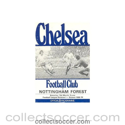 1970 - Chelsea v Nottingham Forest official programme 07/03/1970 Football League
