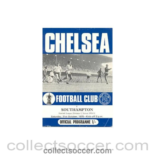 1970 - Chelsea v Southampton official programme 31/10/1970 Football League