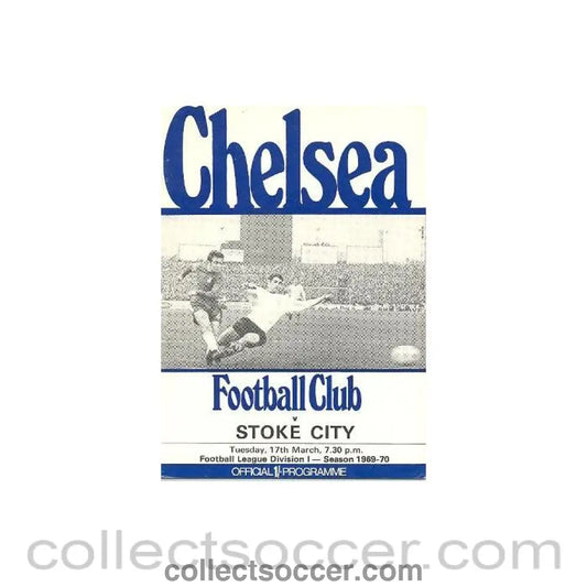 1970 - Chelsea v Stoke City official programme 17/03/1970 Football League