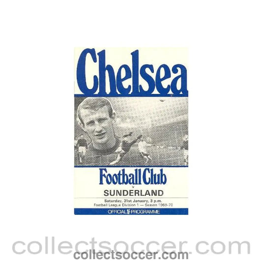 1970 - Chelsea v Sunderland official programme 31/01/1970 Football League