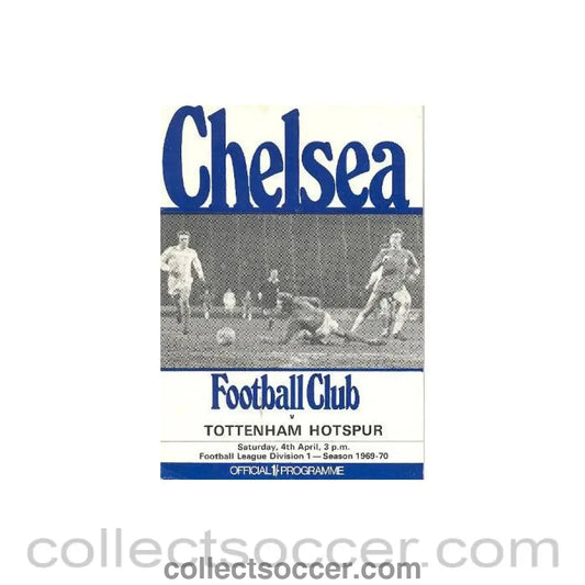 1970 - Chelsea v Tottenham Hotspur official programme 04/04/1970 Football League