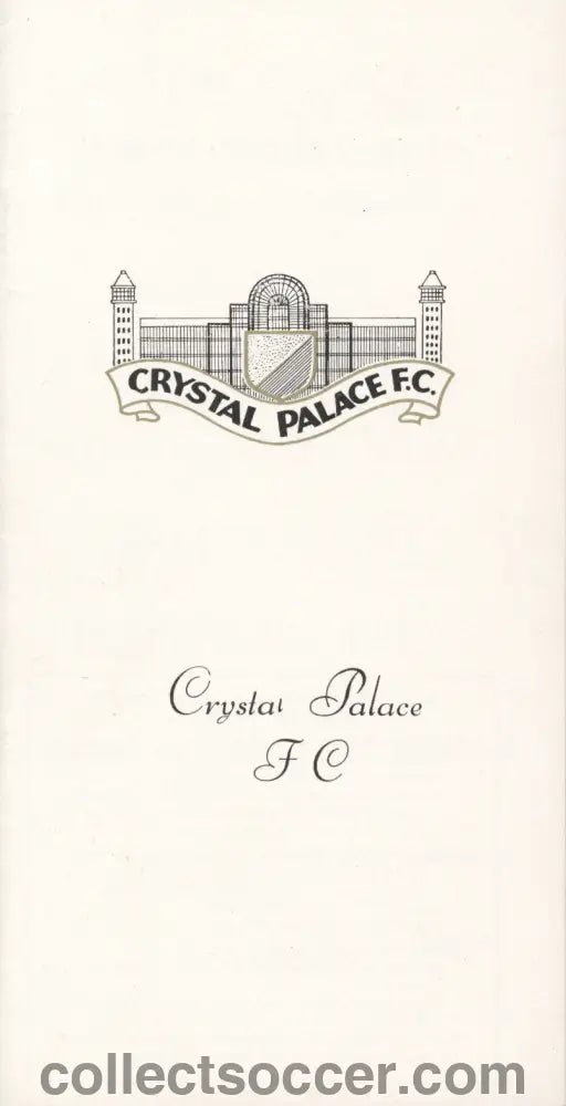 1970 - Crystal Palace v Chelsea official programme 2/1/1971 - Collect Soccer