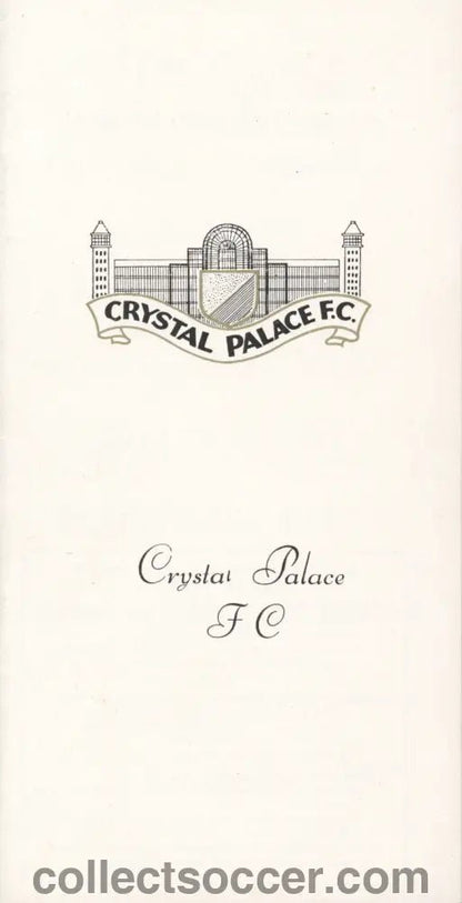 1970 - Crystal Palace v Chelsea official programme 2/1/1971 - Collect Soccer