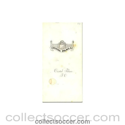 1970 - Crystal Palace v Southampton official programme 03/10/1970 Football League - Collect Soccer