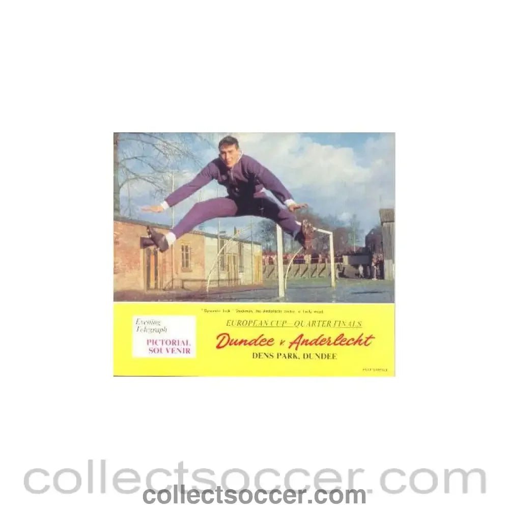 1970 - Dundee United v Anderlecht official programme European Cup Quarter Final not dated but probably of1970's - Collect Soccer