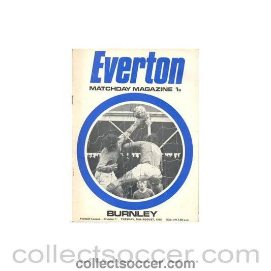 1970 - Everton v Burnley official programme 18/08/1970 Football League - Collect Soccer
