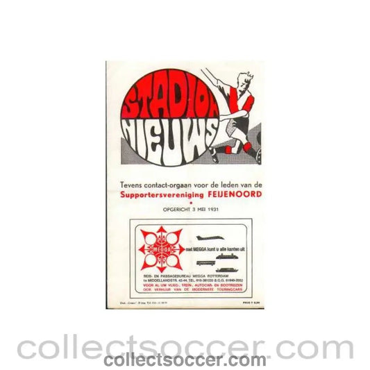 1970 - Feyenoord vChelsea Rare Friendly official programme in Dutch of1970's - Collect Soccer