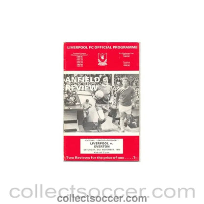 1970 - Liverpool v Everton official programme 21/11/1970 - Collect Soccer