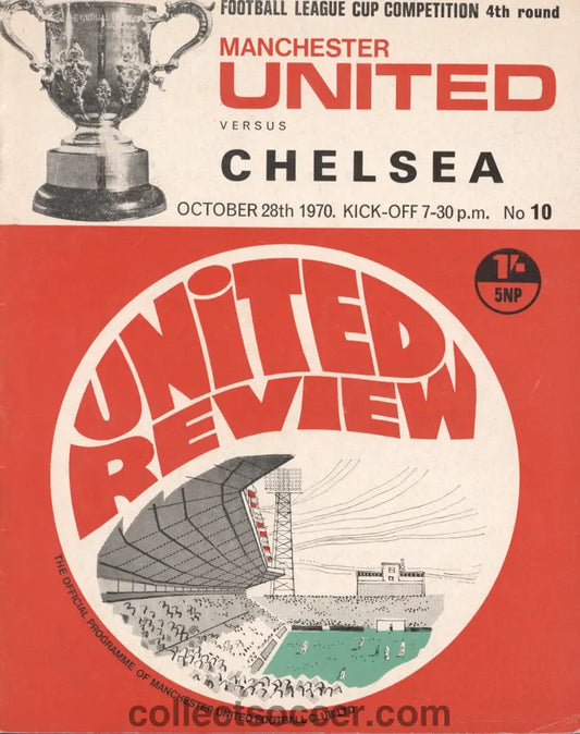 1970 - Manchester United v Chelsea League Cup 4th Round 28/10/1970