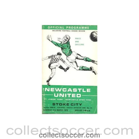 1970 - Newcastle United v Stoke City official programme 21/03/1970 Football League - Collect Soccer