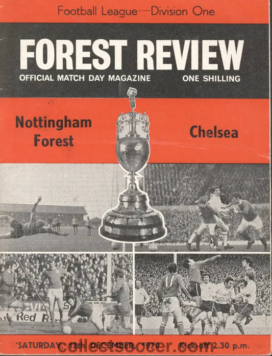 1970 Nottingham Forest v Chelsea official programme 12/12/1970