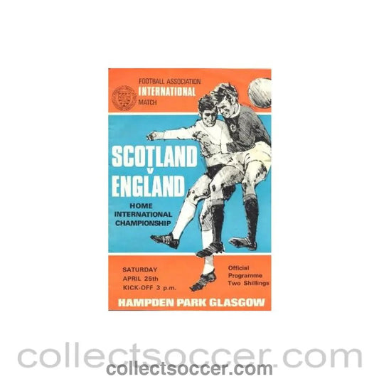1970 Scotland v England official programme 25/04/1970 - Collect Soccer