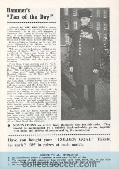 1970 West Ham United v Chelsea official programme 22/08/1970 - Collect Soccer