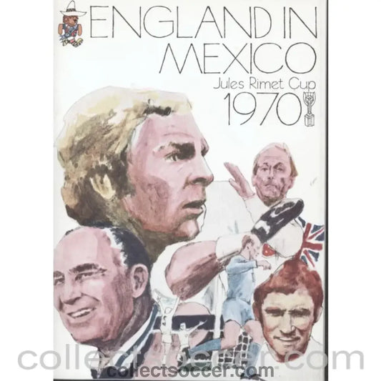 1970 World Cup England Official Players Itinerary