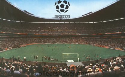 1970 World Cup Official Postcard of the Aztec Stadium
