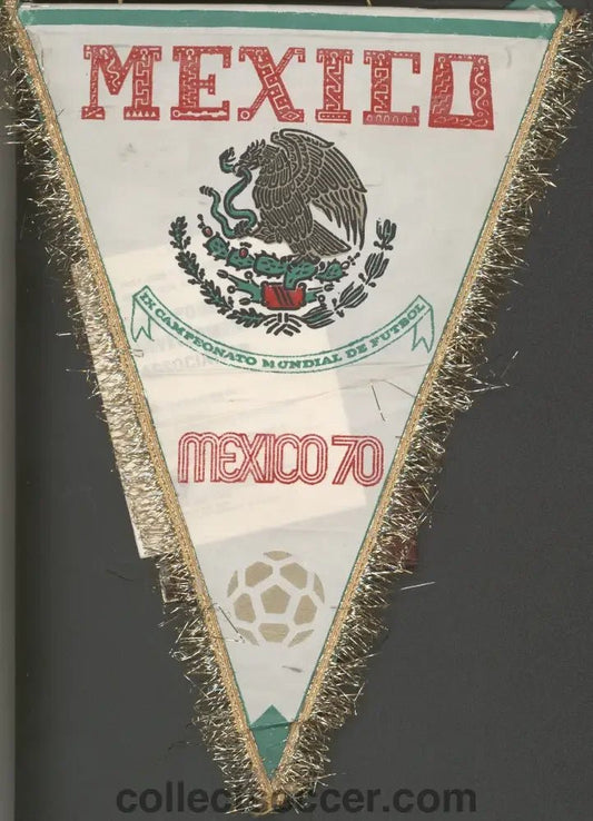 1970 World Cup Pennant Presented to a Match Referee - Collect Soccer