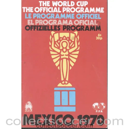 1970 World Cup Programme UK Edition - Collect Soccer