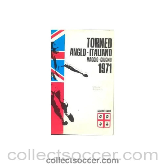 1971 - Anglo-Italian Tournament brochure May-June 1971 - Collect Soccer