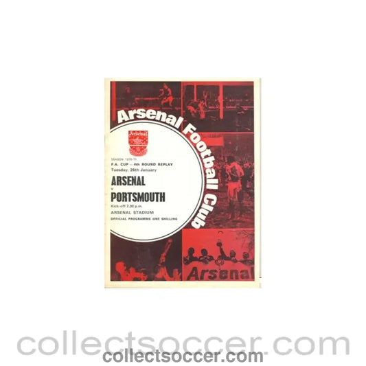1971 - Arsenal v Portsmouth official programme 26/01/1971