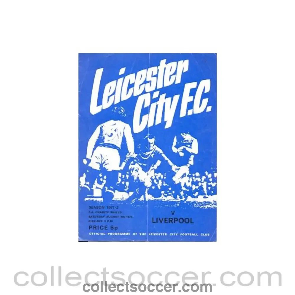 1971 Charity Shield Leicester City v Liverpool official programme 07/08/1971 - Collect Soccer