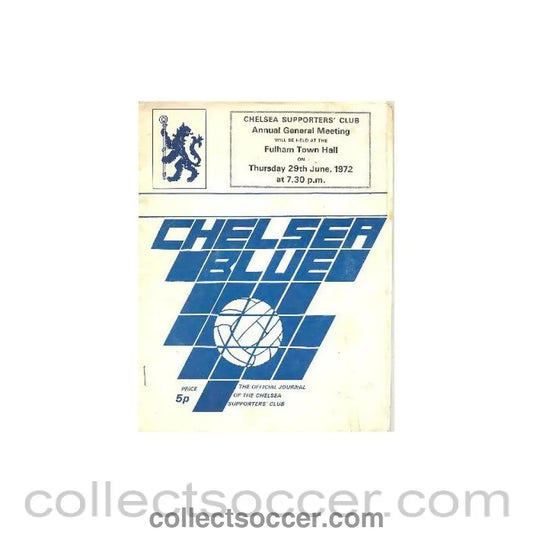 1971 - Chelsea Supporters’ Club Official Journal 1971-1972